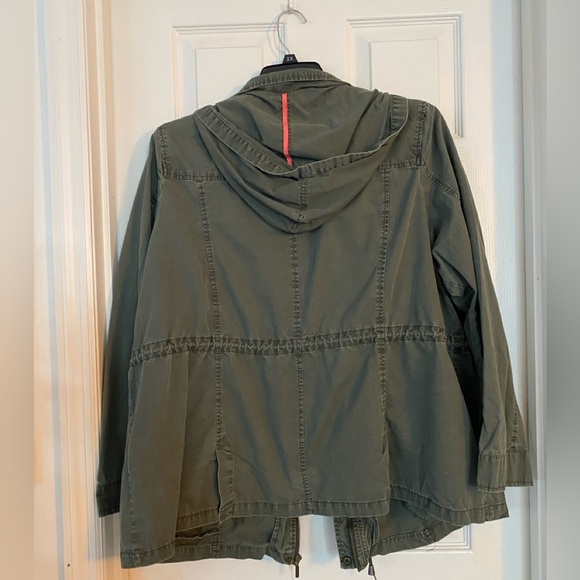 Rue21 Hooded Zip-up Green Anorak Utility Jacket | Size 1X - Picture 2 of 8